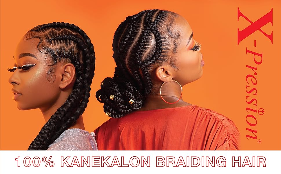 Sensationnel X-pression cabello trenzado preestirado - 3x trenza de 58 pulgadas toda la trenza sintética ignífuga kanekalon para trenzas de caja y giros (1 paquete, 2 DARKBROWN)