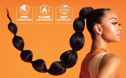 Sensationnel X-pression cabello trenzado preestirado - 3x trenza de 58 pulgadas toda la trenza sintética ignífuga kanekalon para trenzas de caja y giros (1 paquete, 2 DARKBROWN)